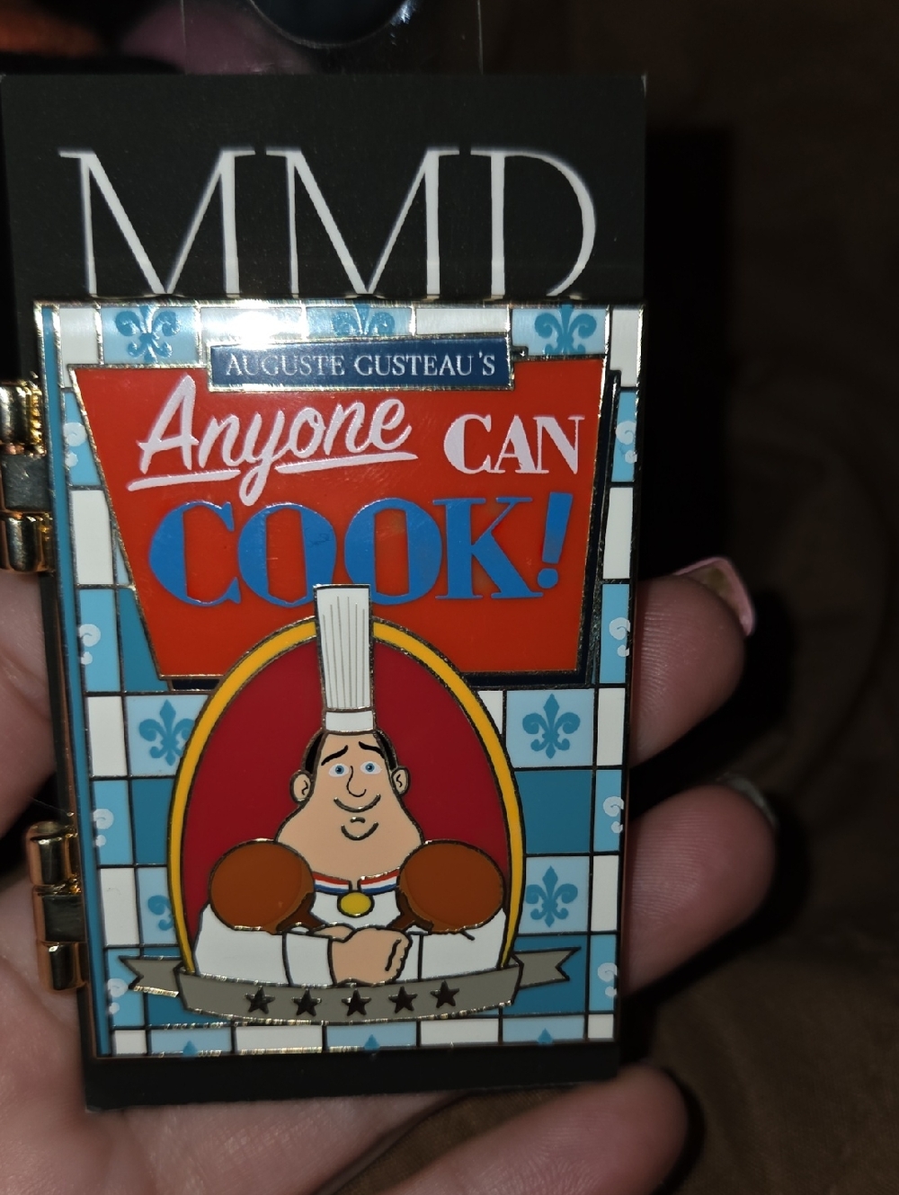 Fantasy Disney Inspired Auguste Gusteau "Anyone Can Cook" Decorative Pin